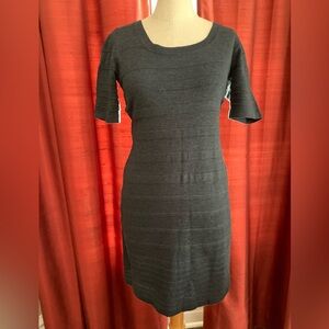 Marvin Richards Charcoal Mini Sweater Dress